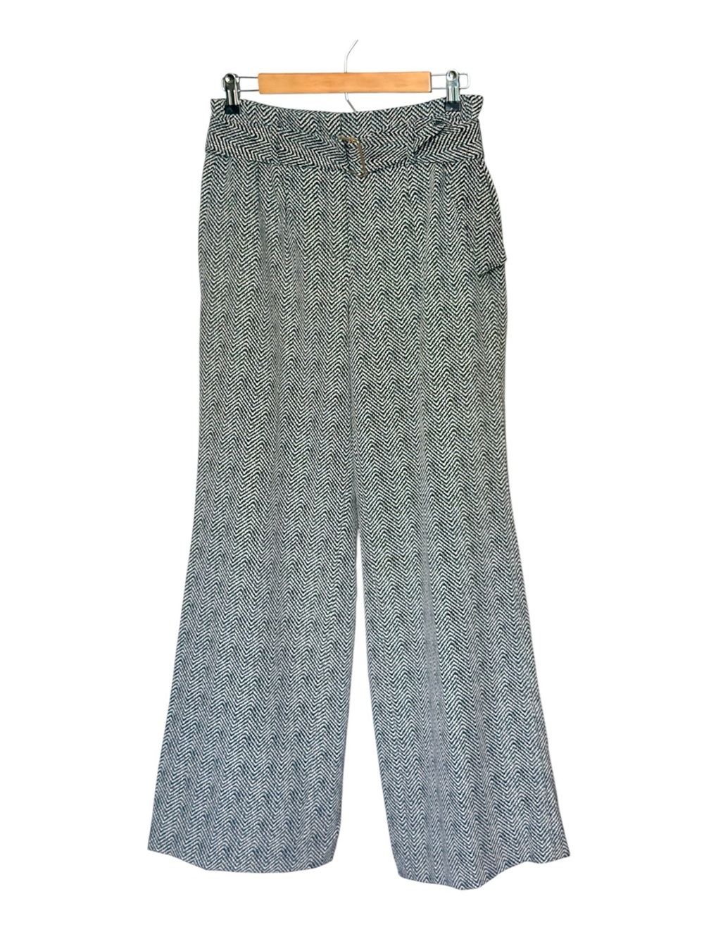 White House Black Market ‘Luna’ wide leg black & white pants Women’s size 6 | g